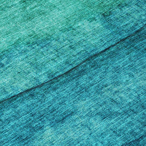 Homeroots 3' Abstract Washable Area Rug - Stylish Blush Mauve & Rust Design For Indoor & Outdoor Spaces Teal Polyester 618162