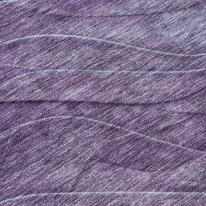 Homeroots 3' Abstract Washable Indoor Outdoor Area Rug - Stylish, Durable, Stain-resistant For Any Space! Purple Polyester 618174