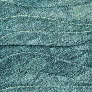 HomeRoots 5' Vibrant Teal Blue and Green Abstract Indoor-Outdoor Area Rug for Stylish, Low-Maintenance Living 8' Round 618180