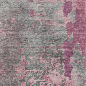 Homeroots 3' X 5' Abstract Washable Indoor Outdoor Area Rug For Stylish Home And Patio Décor Solutions Blush Polyester 618220