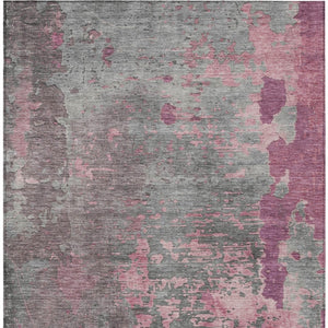 Homeroots 3' X 5' Abstract Washable Indoor Outdoor Area Rug For Stylish Home And Patio Décor Solutions Blush Polyester 618221
