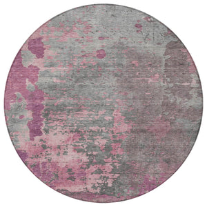 Homeroots 3' X 5' Abstract Washable Indoor Outdoor Area Rug For Stylish Home And Patio Décor Solutions Blush Polyester 618222