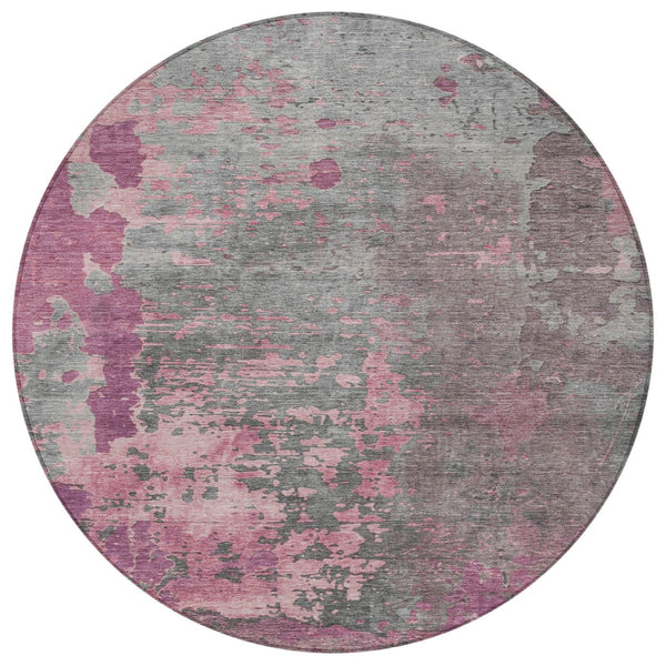 Homeroots 3' X 5' Abstract Washable Indoor Outdoor Area Rug For Stylish Home And Patio Décor Solutions Blush Polyester 618222
