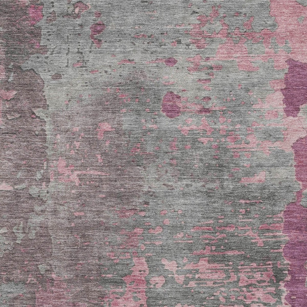 Homeroots 3' X 5' Abstract Washable Indoor Outdoor Area Rug For Stylish Home And Patio Décor Solutions Blush Polyester 618225