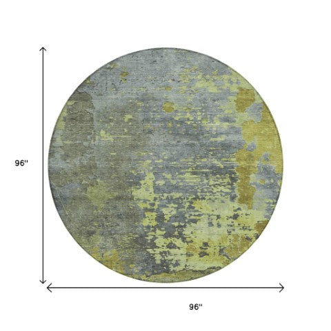 Homeroots 3' X 5' Abstract Washable Indoor Outdoor Area Rug For Stylish Home And Patio Décor Solutions Cactus Polyester 618228