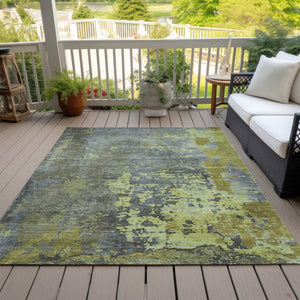 Homeroots 3' X 5' Abstract Washable Indoor Outdoor Area Rug For Stylish Home And Patio Décor Solutions Cactus Polyester 618229