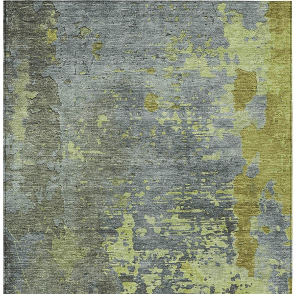 Homeroots 3' X 5' Abstract Washable Indoor Outdoor Area Rug For Stylish Home And Patio Décor Solutions Cactus Polyester 618230