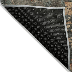 Homeroots 3' X 5' Abstract Washable Indoor Outdoor Area Rug For Stylish Home And Patio Décor Solutions Seafoam Polyester 618237