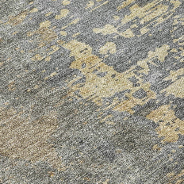 Homeroots 3' X 5' Abstract Washable Indoor Outdoor Area Rug For Stylish Home And Patio Décor Solutions Taupe Polyester 618246