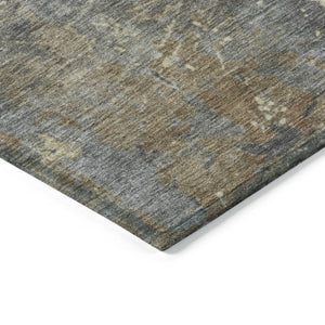 Homeroots 3' X 5' Abstract Washable Indoor Outdoor Area Rug For Stylish Home And Patio Décor Solutions Taupe Polyester 618248