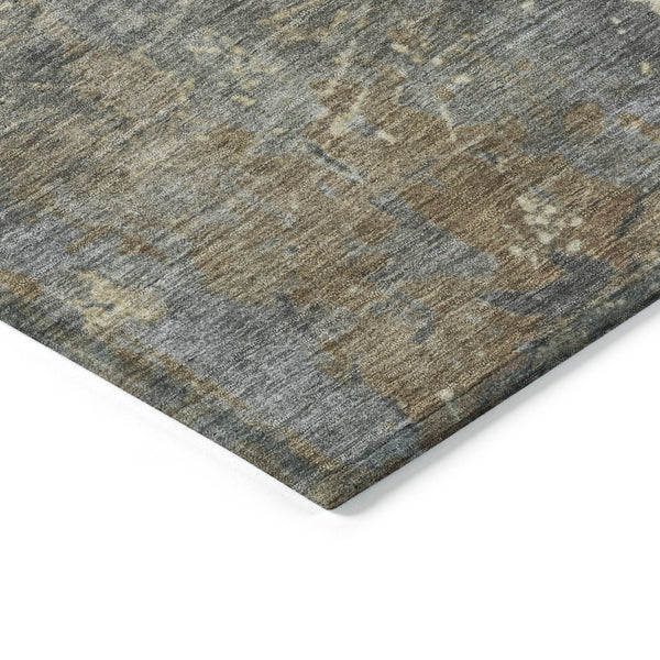 Homeroots 3' X 5' Abstract Washable Indoor Outdoor Area Rug For Stylish Home And Patio Décor Solutions Taupe Polyester 618248