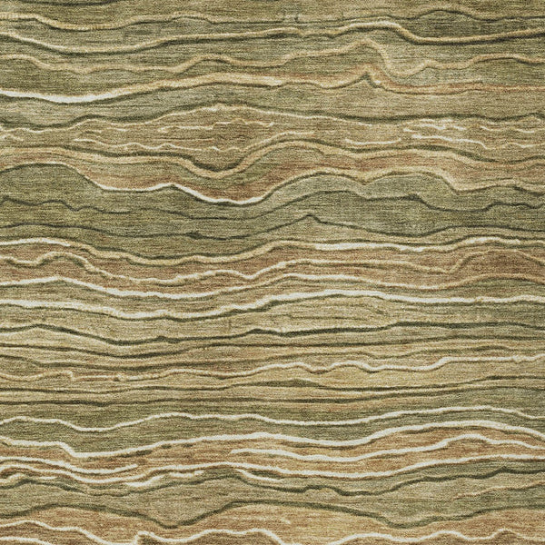 Homeroots 3' Indoor Outdoor Abstract Area Rug - Washable, Stain Resistant, Perfect For High Traffic Spaces Fern Polyester 618274