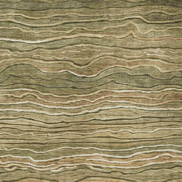 Homeroots 3' Indoor Outdoor Abstract Area Rug - Washable, Stain Resistant, Perfect For High Traffic Spaces Fern Polyester 618275