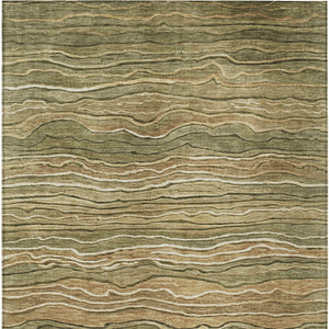 Homeroots 3' Indoor Outdoor Abstract Area Rug - Washable, Stain Resistant, Perfect For High Traffic Spaces Fern Polyester 618277