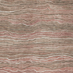 Homeroots 3' Indoor Outdoor Abstract Area Rug - Washable, Stain Resistant, Perfect For High Traffic Spaces Mocha Polyester 618280