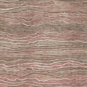 Homeroots 3' Indoor Outdoor Abstract Area Rug - Washable, Stain Resistant, Perfect For High Traffic Spaces Mocha Polyester 618284