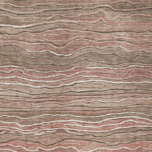 Homeroots 3' Indoor Outdoor Abstract Area Rug - Washable, Stain Resistant, Perfect For High Traffic Spaces Mocha Polyester 618285