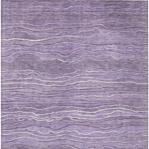 Homeroots 3' Indoor Outdoor Abstract Area Rug - Washable, Stain Resistant, Perfect For High Traffic Spaces Purple Polyester 618291