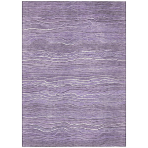 HomeRoots 5' Abstract Purple and Lavender Washable Area Rug – Durable Indoor Outdoor Design for Modern Spaces 10' X 14' 618291