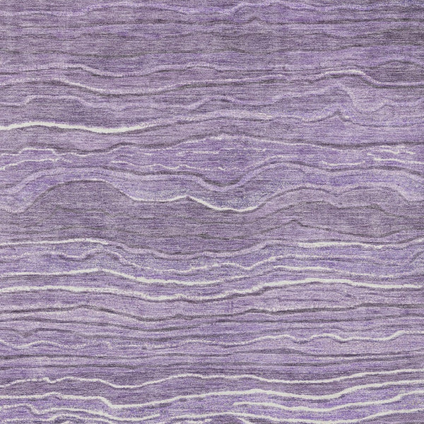Homeroots 3' Indoor Outdoor Abstract Area Rug - Washable, Stain Resistant, Perfect For High Traffic Spaces Purple Polyester 618291