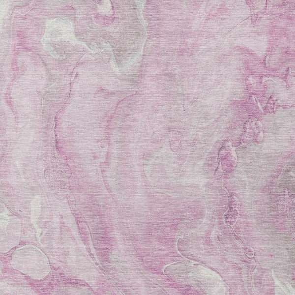 Homeroots 3' X 5' Abstract Washable Indoor Outdoor Area Rug - Durable, Stylish, And Stain-resistant Design Pink Polyester 618373