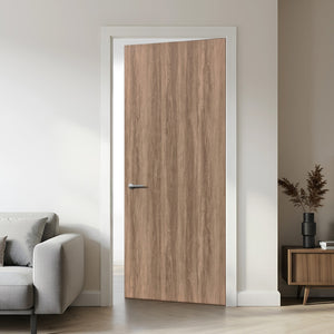 English Elm 36 in Walnut Grain Flush Interior Door Slab Hollow Core Mdf Melamine Composite B2763P486373