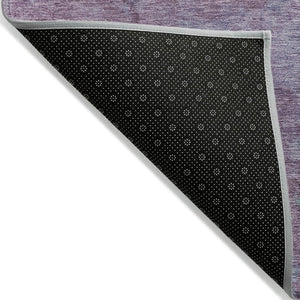 HomeRoots 5' Colorful Abstract Washable Area Rug in Lavender and Teal Blue for Indoor and Outdoor Spaces 5' X 8' 618449