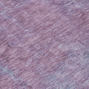 Homeroots 3' X 5' Abstract Artichoke Green And Eggplant Washable Area Rug For Indoor And Outdoor Use Lavender Polyester 618450