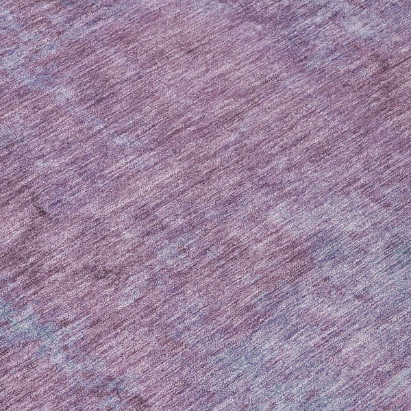 Homeroots 3' X 5' Abstract Artichoke Green And Eggplant Washable Area Rug For Indoor And Outdoor Use Lavender Polyester 618450