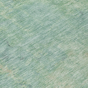 Homeroots 3' X 5' Abstract Artichoke Green And Eggplant Washable Area Rug For Indoor And Outdoor Use Seafoam Polyester 618456