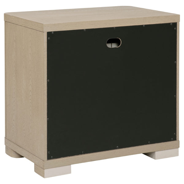 English Elm Mirador Elm Veneer 2-drawer Nightstand with Felt-lined Storage and Cord Management B062P447744