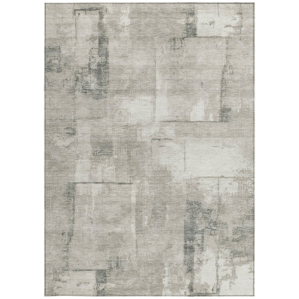 Homeroots 3' Geometric Washable Indoor Outdoor Area Rug – Durable, Stylish, And Perfect For Any Space Beige Polyester 618583