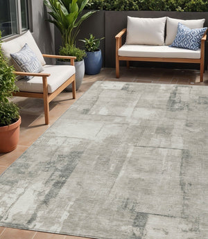 Homeroots 3' Geometric Washable Indoor Outdoor Area Rug – Durable, Stylish, And Perfect For Any Space Beige Polyester 618584