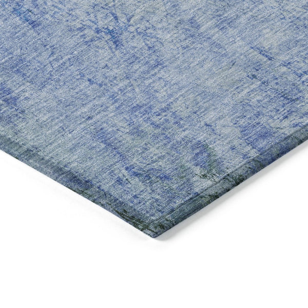 HomeRoots 5' Vibrant Blue and Lime Green Abstract Washable Area Rug for Stylish Indoor and Outdoor Spaces 8' X 10' 618604