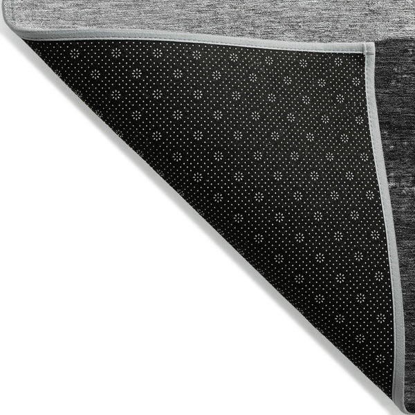 Homeroots 3' X 5' Horse Design Washable Area Rug - Stylish Indoor Outdoor Accent For Home & Patio Spaces Gray Polyester 618660