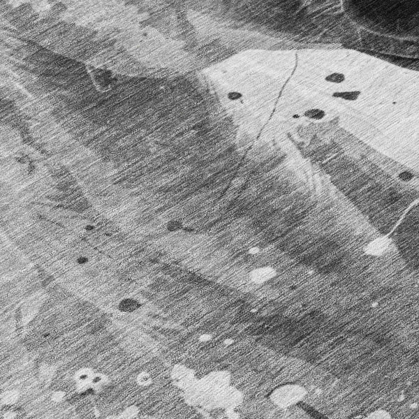 Homeroots 3' X 5' Stylish Horse Washable Indoor Outdoor Area Rug For High Traffic Spaces And Easy Maintenance Gray Polyester 618681