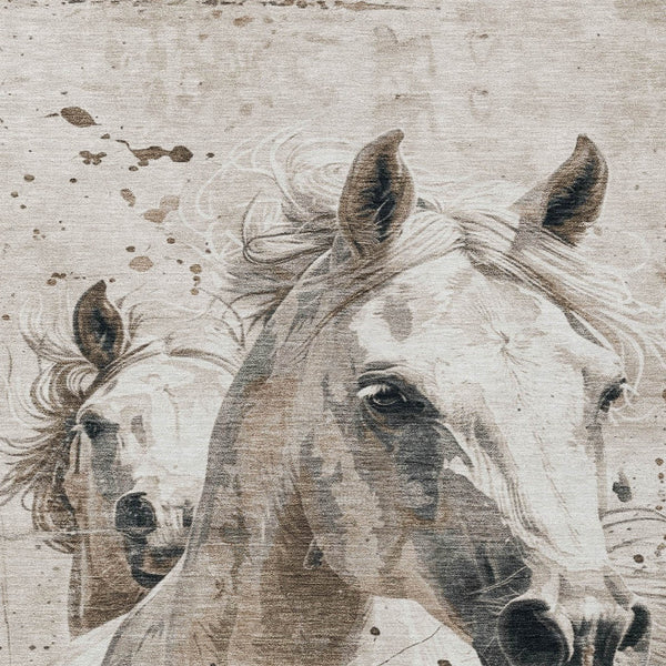 Homeroots 3' X 5' Stylish Horse Washable Indoor Outdoor Area Rug For High Traffic Spaces And Easy Maintenance Ivory Polyester 618690