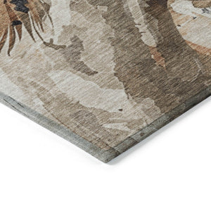 HomeRoots 5' Durable Indoor Outdoor Area Rug with Charming Horse Motif – Stylish, Washable, and Versatile 8' X 10' 618694