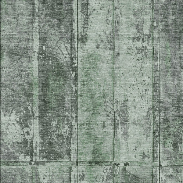 Homeroots 3' Abstract Washable Indoor Outdoor Area Rug - Stain Resistant, Durable, Stylish For Any Space Green Polyester 618769