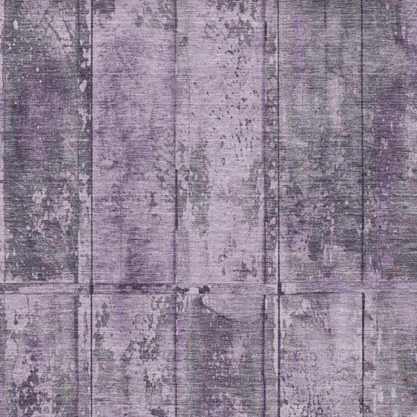 Homeroots 3' Abstract Washable Indoor Outdoor Area Rug - Stain Resistant, Durable, Stylish For Any Space Purple Polyester 618775