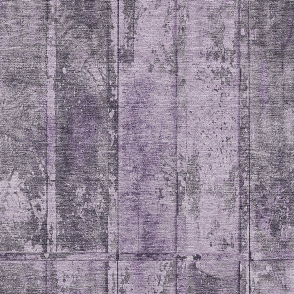 Homeroots 3' Abstract Washable Indoor Outdoor Area Rug - Stain Resistant, Durable, Stylish For Any Space Purple Polyester 618776