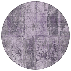 Homeroots 3' Abstract Washable Indoor Outdoor Area Rug - Stain Resistant, Durable, Stylish For Any Space Purple Polyester 618777