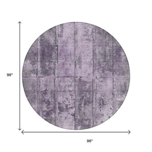 Homeroots 3' Abstract Washable Indoor Outdoor Area Rug - Stain Resistant, Durable, Stylish For Any Space Purple Polyester 618777