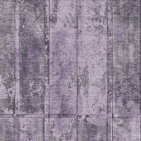 Homeroots 3' Abstract Washable Indoor Outdoor Area Rug - Stain Resistant, Durable, Stylish For Any Space Purple Polyester 618779