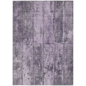 Homeroots 3' Abstract Washable Indoor Outdoor Area Rug - Stain Resistant, Durable, Stylish For Any Space Purple Polyester 618780