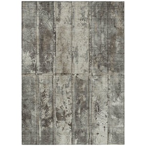 Homeroots 3' Abstract Washable Indoor Outdoor Area Rug - Stain Resistant, Durable, Stylish For Any Space Taupe Polyester 618788