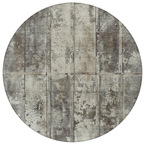 Homeroots 3' Abstract Washable Indoor Outdoor Area Rug - Stain Resistant, Durable, Stylish For Any Space Taupe Polyester 618789