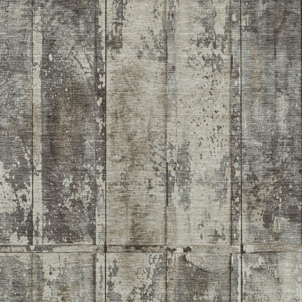 Homeroots 3' Abstract Washable Indoor Outdoor Area Rug - Stain Resistant, Durable, Stylish For Any Space Taupe Polyester 618791