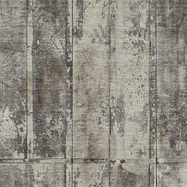 Homeroots 3' Abstract Washable Indoor Outdoor Area Rug - Stain Resistant, Durable, Stylish For Any Space Taupe Polyester 618792