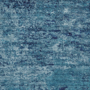 HomeRoots 9' X 12' Denim Blue & Navy Abstract Area Rug - Stylish, Washable, Durable for Indoor/Outdoor Use 618833